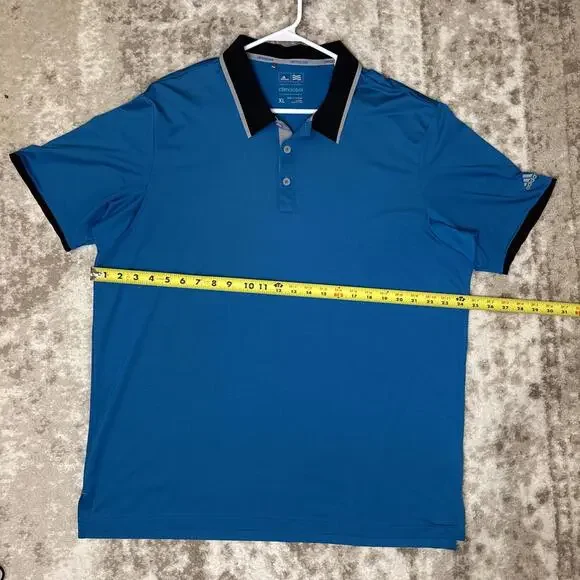 Adidas Polo Men’s Climacool Size XL Blue Comfort Stretch Sport - Picture 3 of 5